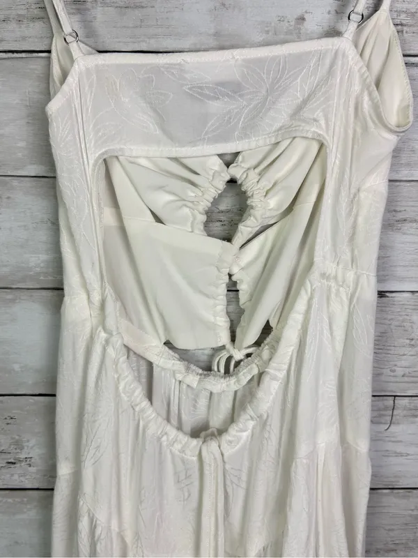 Sky To Moon White Sleeveless Tie-Front Sundress Size Large - Image 4
