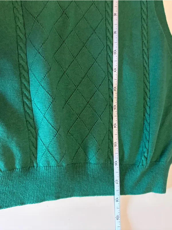 Aritzia Sunday Best Green Cropped QUINN‎ SWEATER VEST Size Small - Image 7