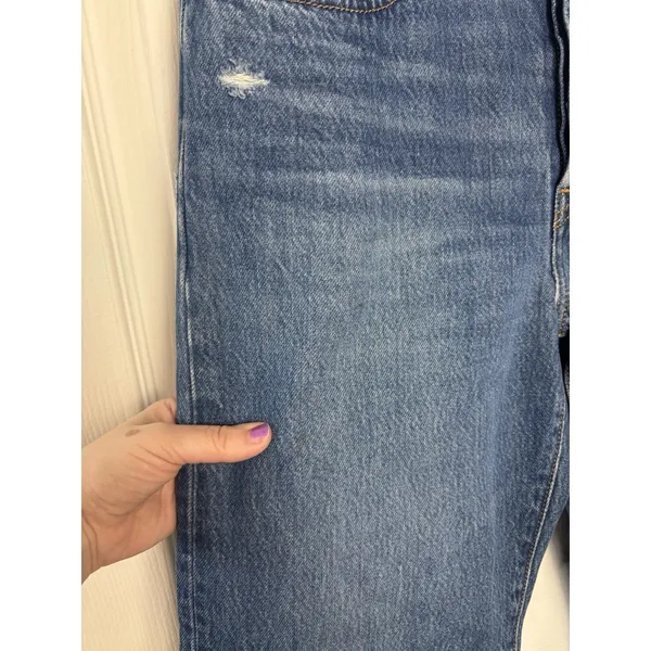 Levi’s Women's 501 Medium Wash Jeans Button Fly 27X28 Classic Straight - Image 9