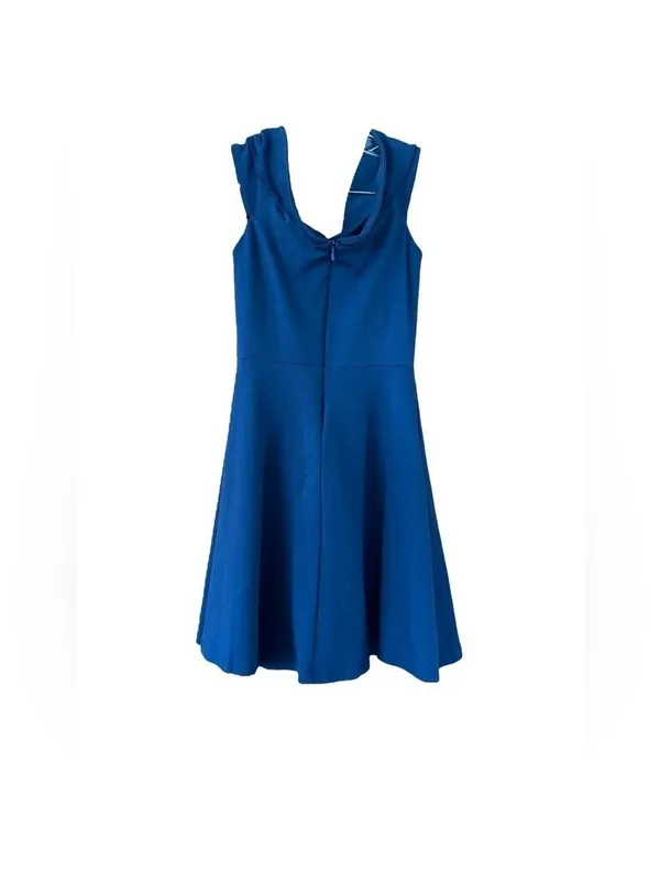 Lulus Blue Sleeveless Scoop Neck Fit and Flare Mini Dress XS - Image 2