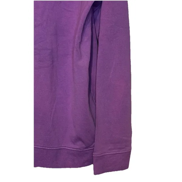 Peter Millar Women's Sweatshirt Hooded Long Sleeve Relaxed Pullover Purple Large - Image 2