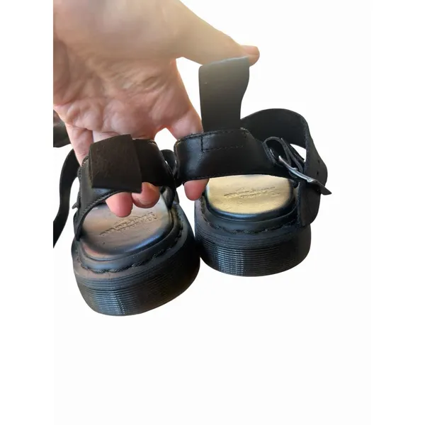 Dr. Martens Gryphon Sandals – Black Leather – US Men’s 7 / Women’s 8 Summer - Image 6