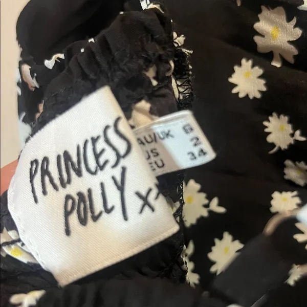 Princess Polly Adriana Mini Dress Smocked Back Daisies Floral Size 2 - Image 10