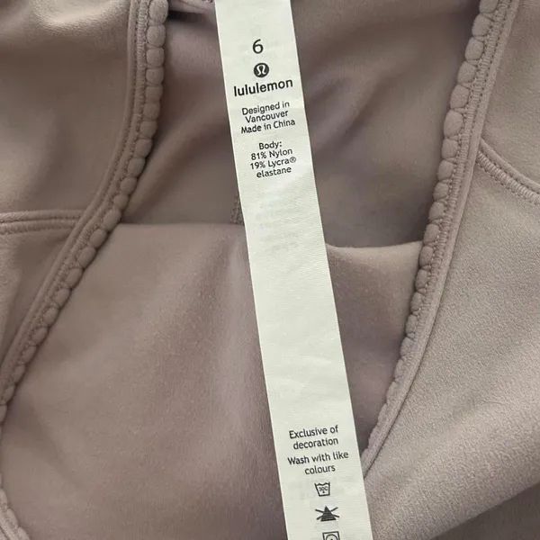Lululemon Full Freedom Bodysuit Smoky Blush Nulu Low Back Seamless Size 6 - Image 5