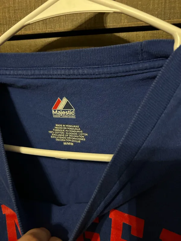 Rangers Majestic New York Shirt - Image 3