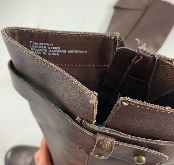 7.5M Crown Vintage Brown buckle Zip Western Boot - Image 6