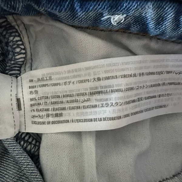 Abercrombie & Fitch Ultra High Rise Ankle Straight Jeans Women’s 29 Distressed - Image 10