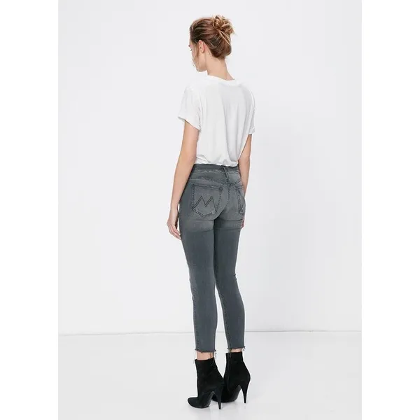 Mother The Looker Ankle Fray Grey Jeans Size 28 Distressed Last Chance Saloon - Image 15
