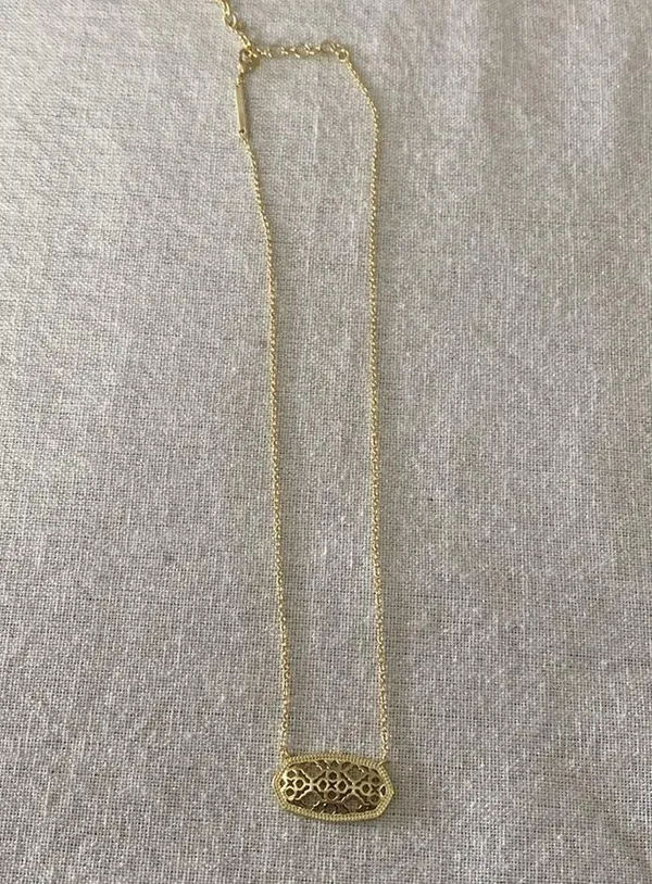 Kendra Scott Dollie Pendant Necklace, 14k Goldtone, NWT, $75 - Image 2