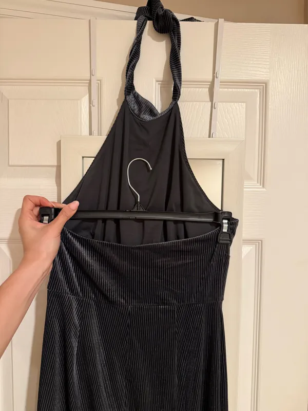 Velvet jumpsuit Gray Size M - Image 6