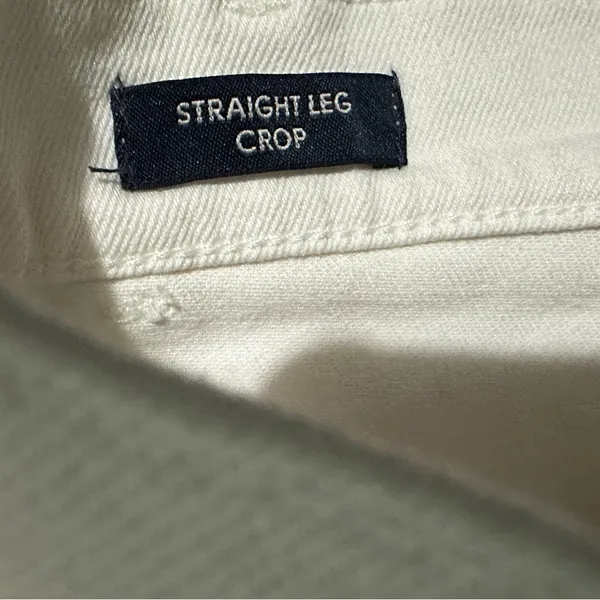 454 J.Crew | EUC White High-Rise Utility Straight Leg Crop Jeans (Size 27P) - Image 12