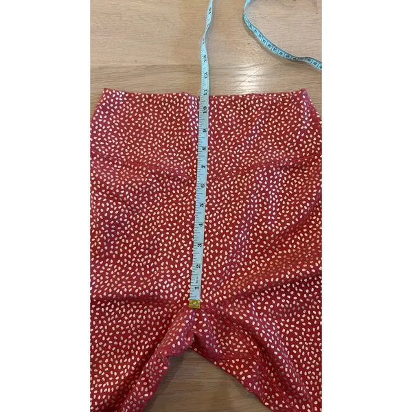 Buff Bunny Rosa pocket legging "Bossy" print vineyard red size medium - Image 6