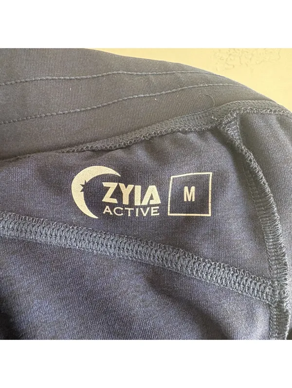 Zyia Active Navy Blue Cozy Joggers Drawstring Athleisure Lounge Pants Size M - Image 6