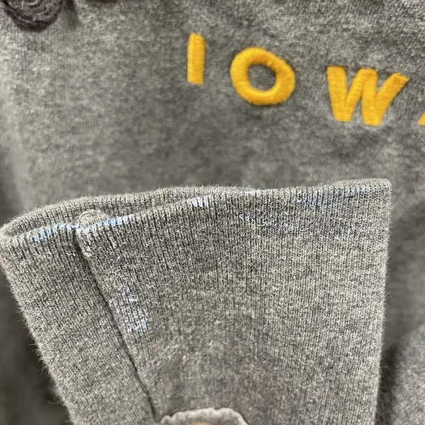 Campus Heritage‎ Iowa Hawkeyes Womens Medium Sweatshirt Gray Wide Neck College - Image 8