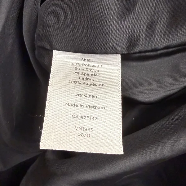 Talbots Sheath Dress Womens Size 12 Black V-Neck Cap Sleeve Professional LBD - Image 7