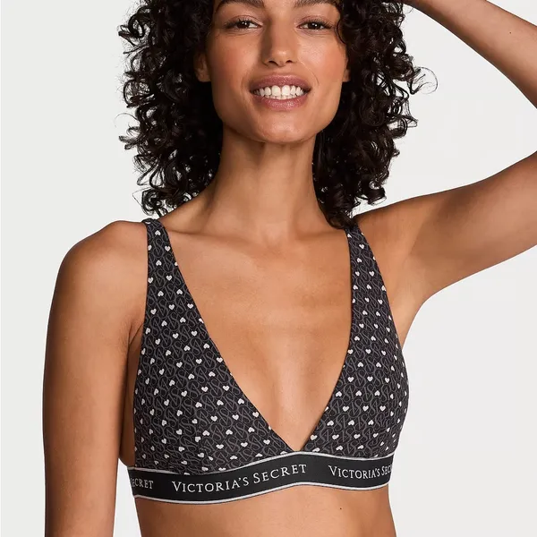 Victoria's Secret THE T-SHIRT Wireless Cotton‎ Plunge Bralette - Image 2