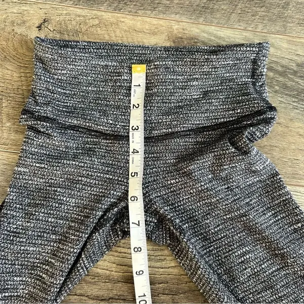 Lululemon Wunder Under Pant Coal Mini Check Pique Texture Knit Leggings Size 2 - Image 9