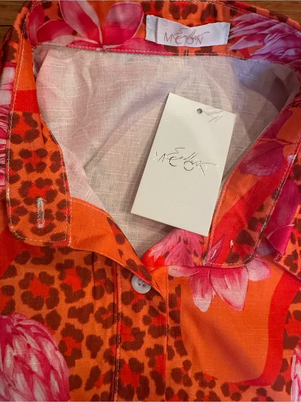 Tropical Resort Shorts Set – Bold Floral & Leopard Vacation Set Size S NWT - Image 3