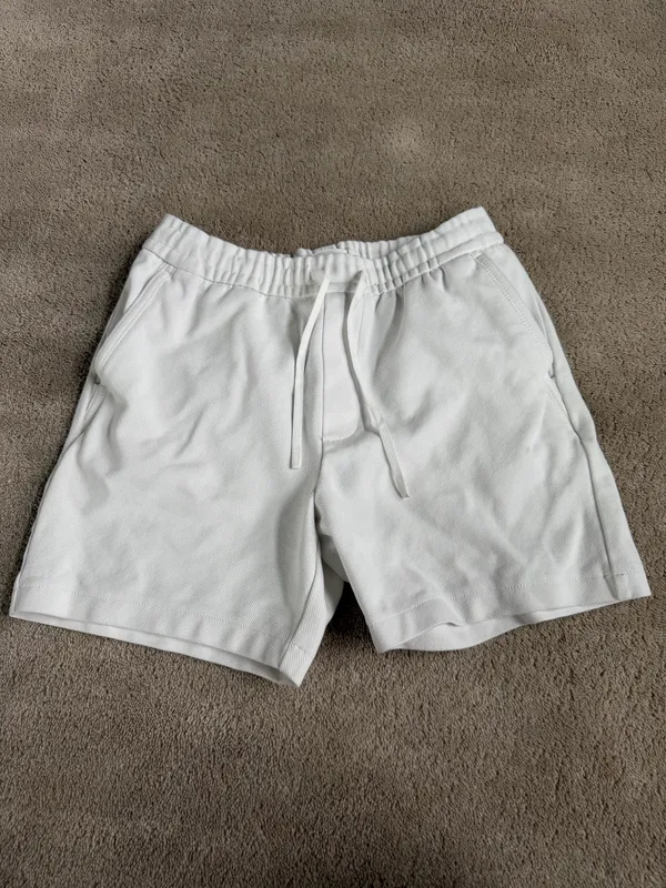Zara Cream Drawstring Shorts – Large - Image 2