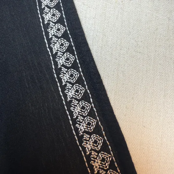 Chloe & Katie Black Embroidered Kimono Coverup - Image 3