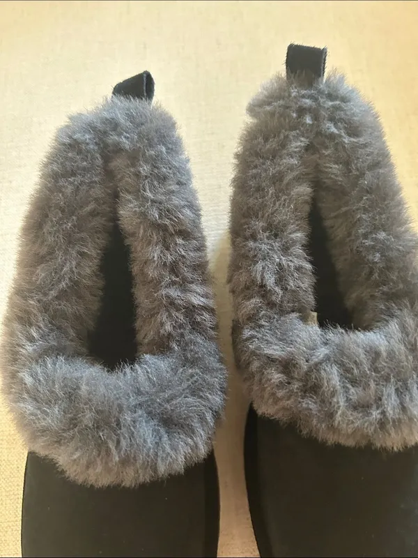 UGG® Nita Genuine Shearling Slipper (Women), Black, Size 10, NWT - Image 4