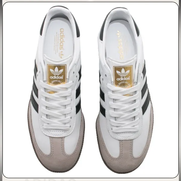 Adidas Samba OG white sneakers size 6.5 - Image 8