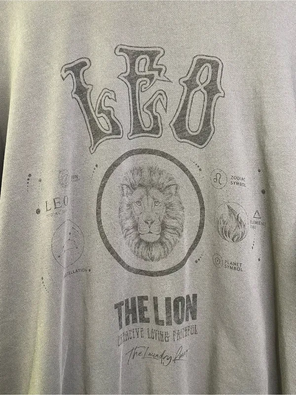 The Laundry Room Leo Zodiac Oversized Pullover Sweatshirt Jumper - Image 9