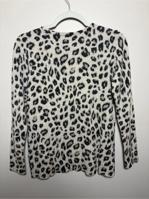 Charter Club Luxury Cashmere Animal Print Sweater - Image 2