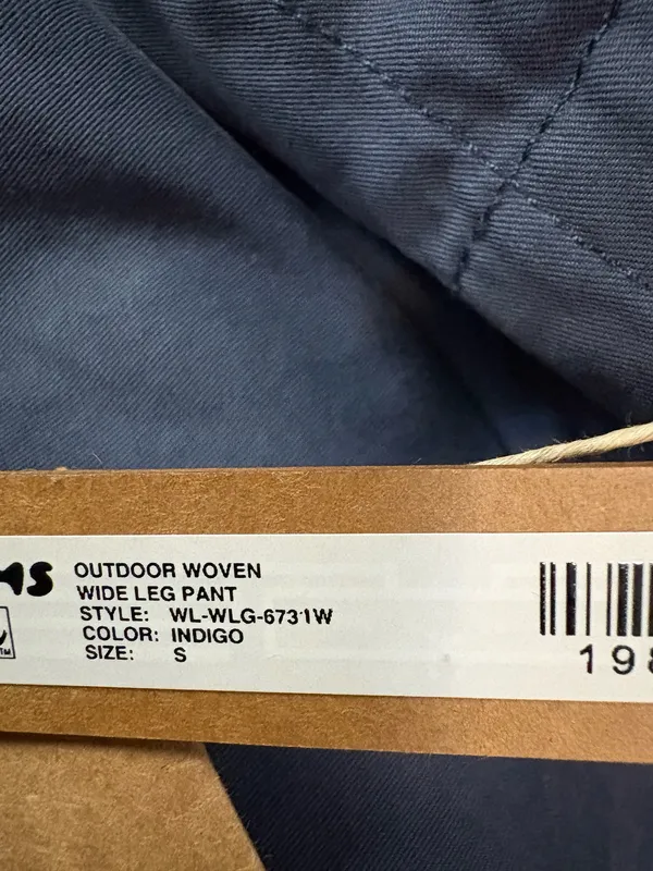 skims outdoor woven wide leg pant Color indigo - Image 4