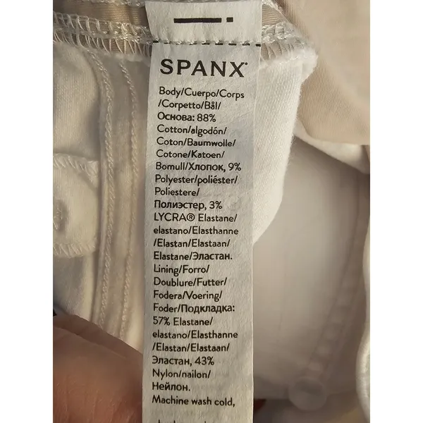 NWT Spanx Womens White Kick Flare Jeans‎ Large - Image 5