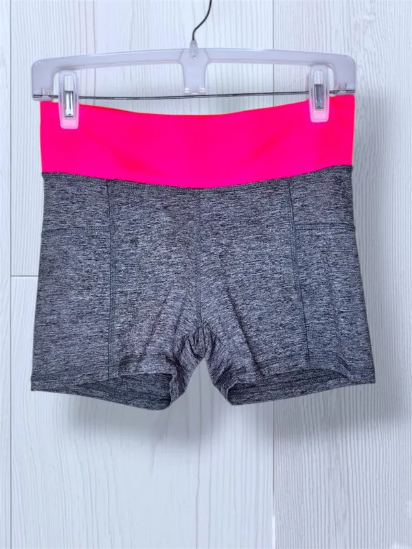 PRESTIGE Active Go-Dry Compression Shorts Heather Gray Pink Waistband Medium - Image 3