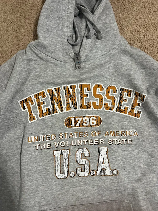 University Of Tennessee Sweatshirt Gray Size M - Image 2