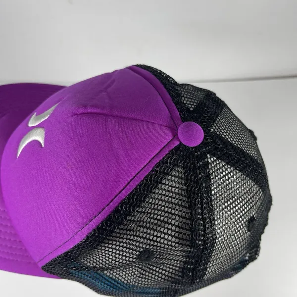 Hurley Youth Trucker Hat Snapback Purple Black Teal Mesh Surf Cap Boys Gir - Image 5