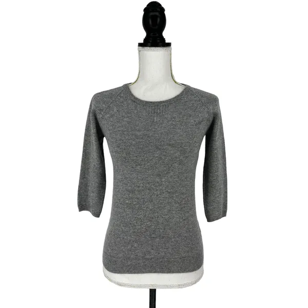 PURE Collection Cashmere Pullover 3/4‎ Sleeve Sweater - Image 2