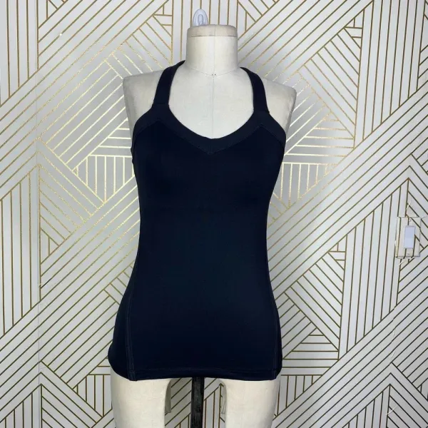 Lululemon Push Your Limits Tank Top‎ in Solid Black Size US - Image 3