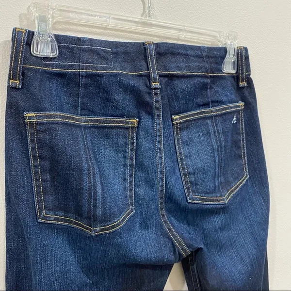 Rag‎ & Bone / JEAN High Rise Denny Cropped Jeans Dark Rinse Casual Size 24 - Image 7