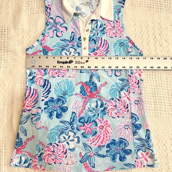 Lilly Pulitzer M UPF 50+ Luxletic Imara Polo top TB2 3653 - Image 4