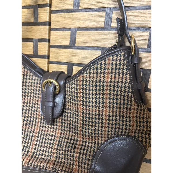 Croft & Barrow Brown Plaid Hobo‎ Bag - Image 3