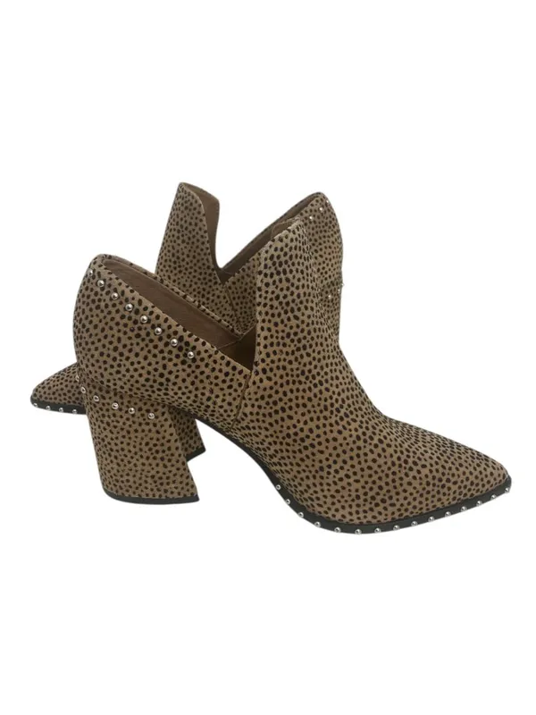 Gianni Bini Leopard Daveigh Studded Ankle Booties Block Heel Size 7 - Image 8
