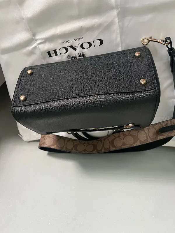 Coach Rowan Satchel Bag With Signature Canvas Detail And Wallet - Image 5