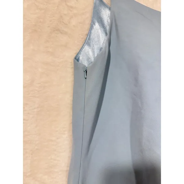 Revelry One Shoulder‎ Maxi Dress Womens 6 Light Blue Formal Bridesmaid Gown - Image 2