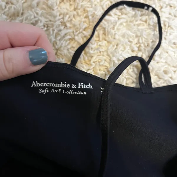 Abercrombie Black One Side Tank Size Medium - Image 3