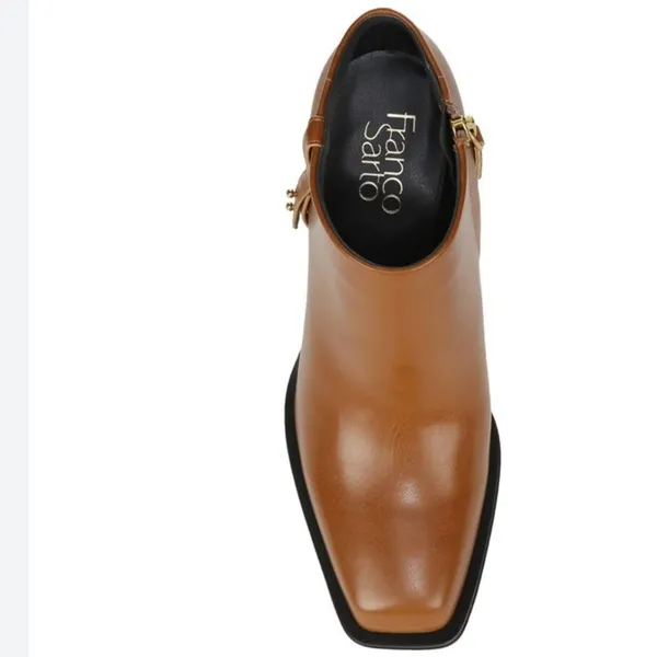 NEW FRANCO SARTO Vivica Bootie Color: Tan Synthetic SZ-8 - Image 4