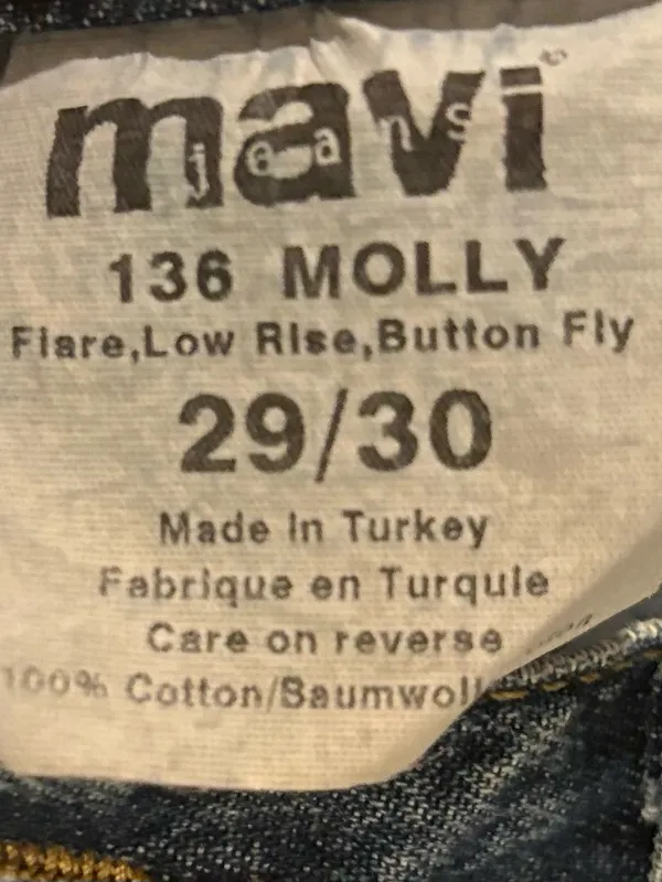 Mavi 1036 Molly Jeans Women’s 29/30 Medium Wash Straight Leg Button Fly Denim - Image 7
