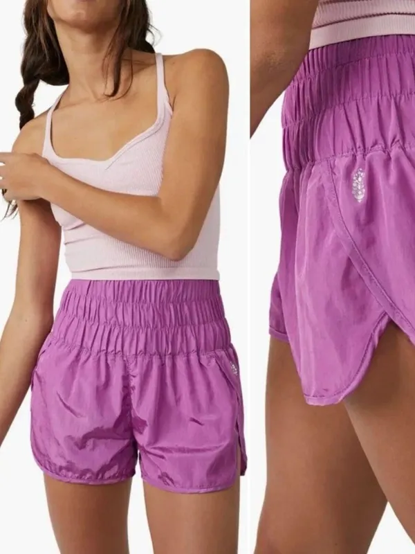 Free People The Way Home Shorts Pink Size XS Foxglove Magenta - Image 2