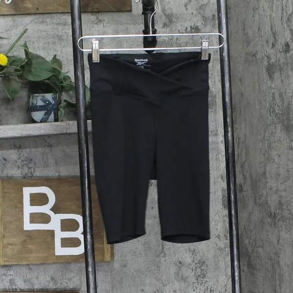 NWT Reebok Womens Basic Bike Shorts HT4921 Night Black XS - Image 7