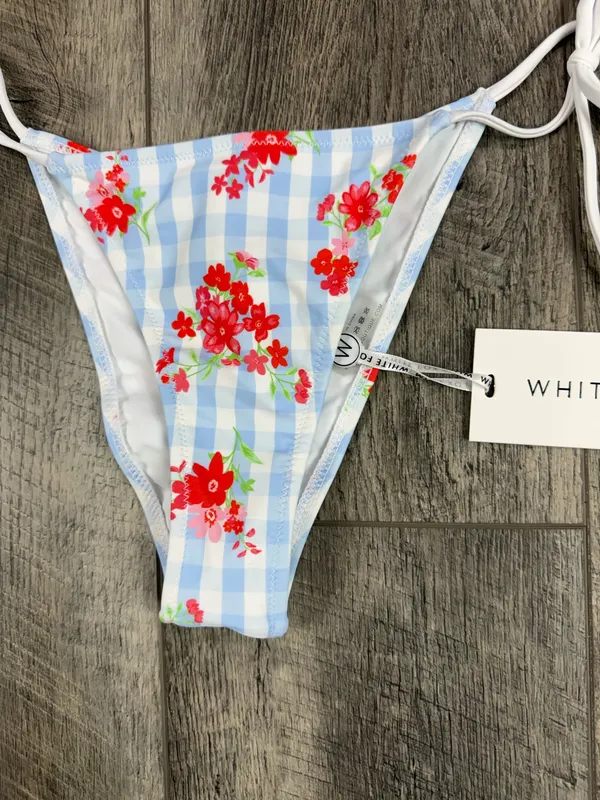White Fox Blue Gingham Bikini Set  - Image 3
