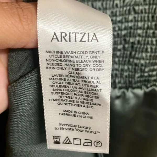 Wilfred aritzia Madelyn square neck Smokey sage green Midi dress Sz 10 Elegant - Image 11
