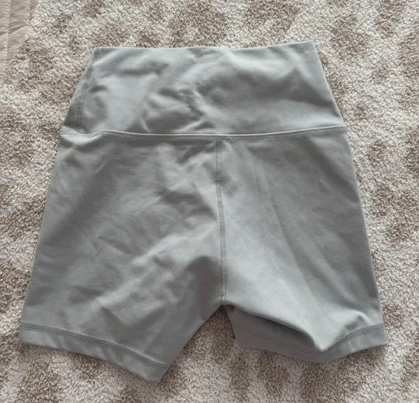 light grey biker shorts Gray - Image 3