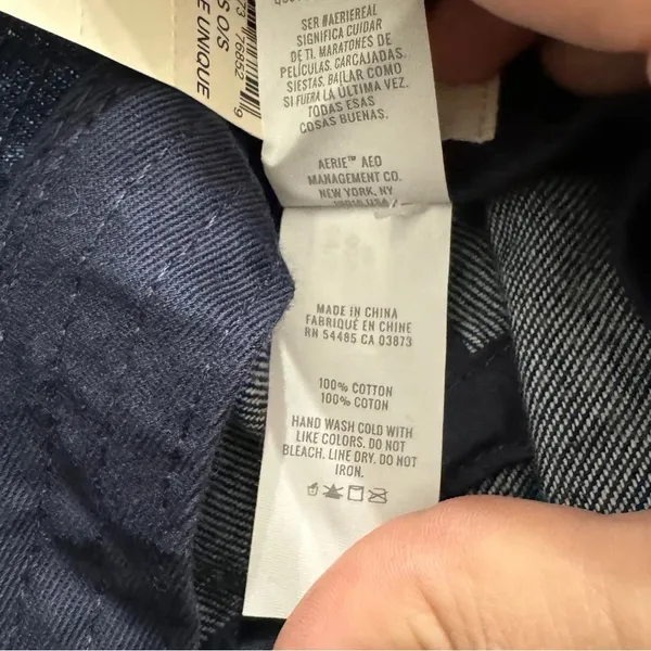 AERIE NWT Denim Bucket Hat One Size 100% Cotton‎ - Image 6